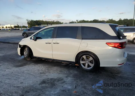 2019 Honda Odyssey Ex z USA, uszkodzony, nr VIN 5FNRL6H5XKB120331